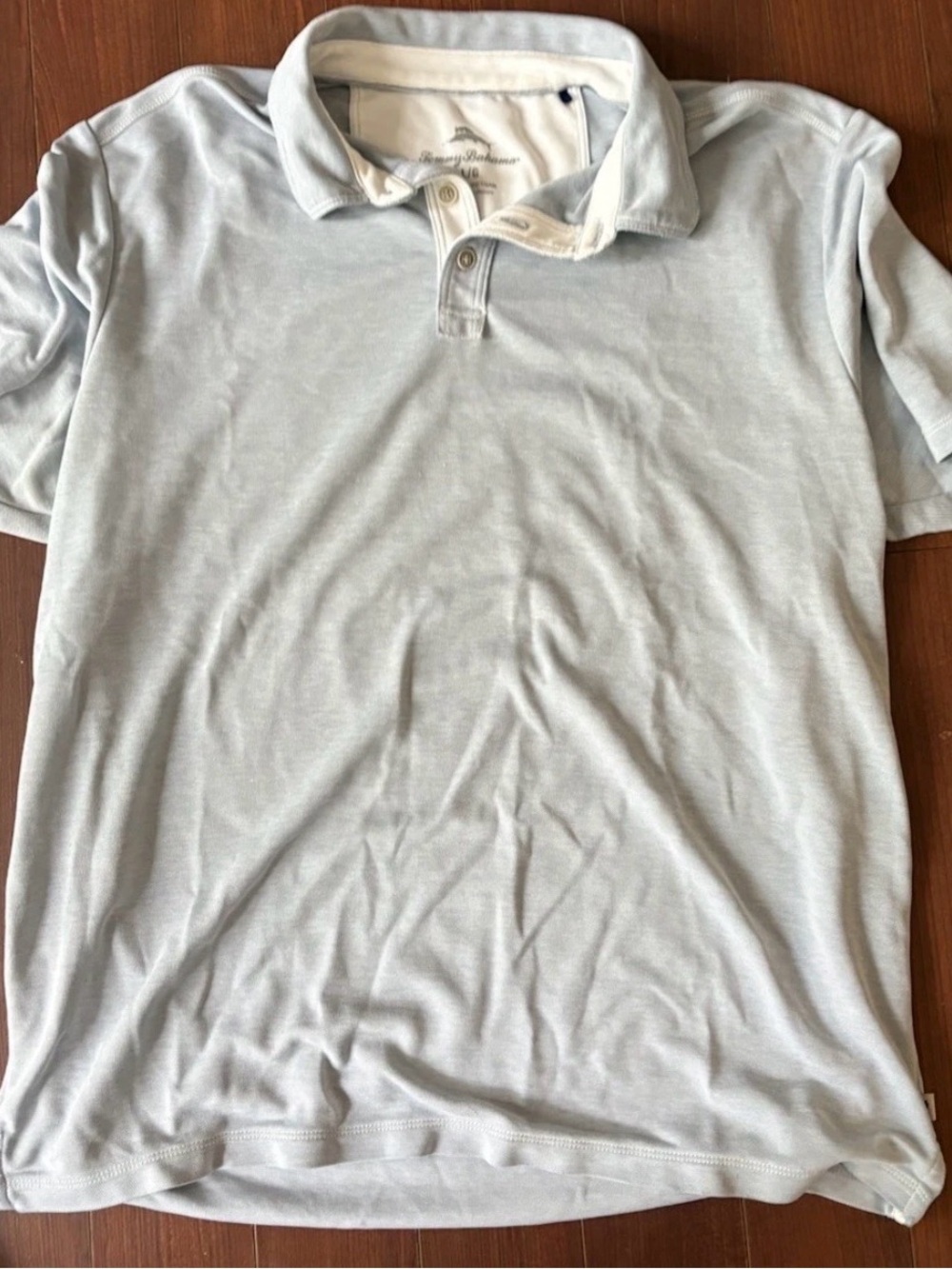 Tommy Bahama Men's Short Sleeve Polo Shirt Blue - Size Large